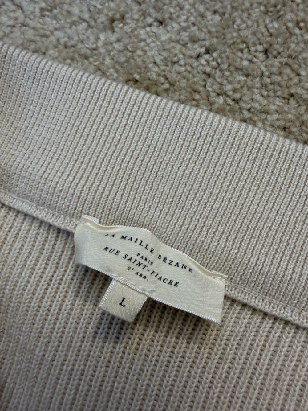 Sezane Sami Jumper and Naelle Skirt Set Natural Beige Size Large - Picture 16 of 16